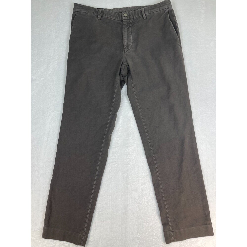 EM's of Mason's Chino Pants Mens Size 32x29 Brown Em's Slim Cotton Twill Casual